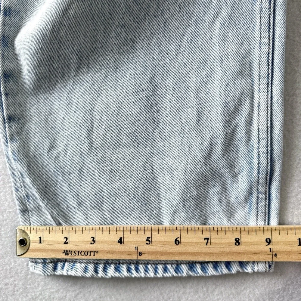 AMI Alexandre Mattiussi Jeans Mens 33 Loose Fit Cotton Denim Baggy Button Fly